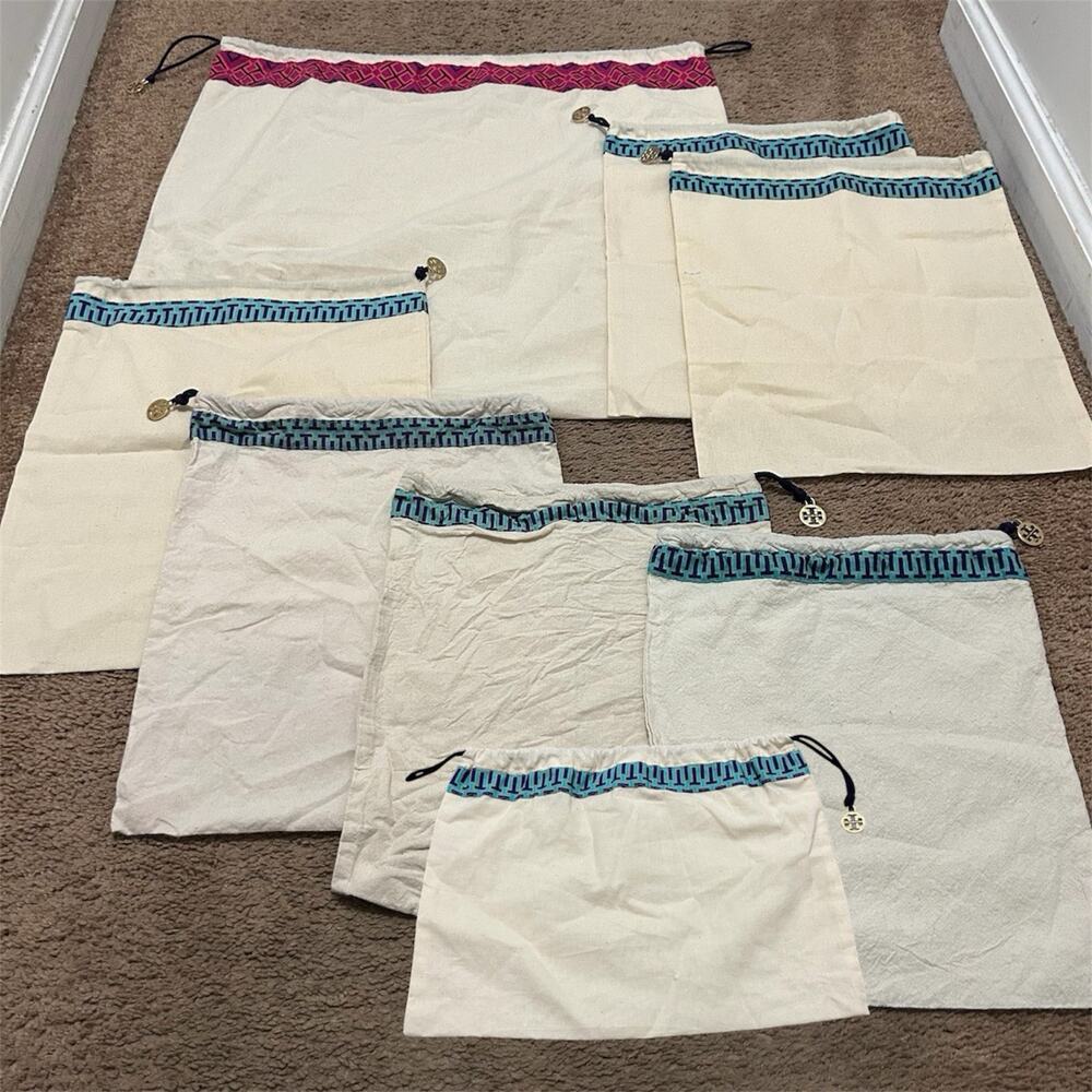 Lot Of 8 Tory Burch Dust Bags Assorted Sizes